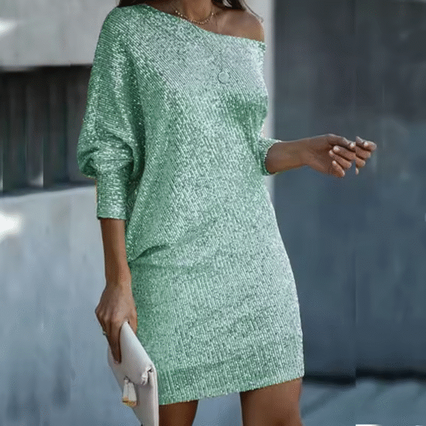 Claire - Elegant and Sparkling Fall Winter Party Dress for Women - Image 7