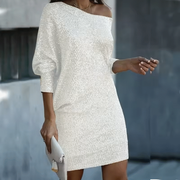 Claire - Elegant and Sparkling Fall Winter Party Dress for Women - Image 8