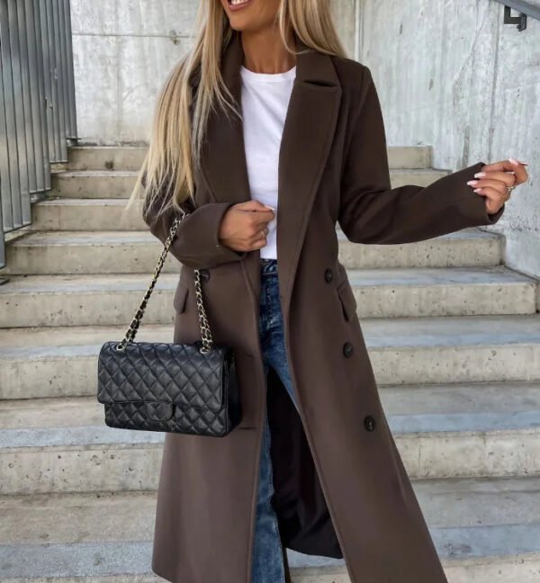 Mirabelle - Women Timeless Double-Breasted Coat - Image 2