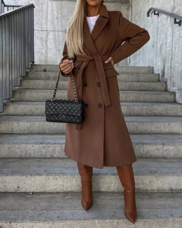 Mirabelle - Women Timeless Double-Breasted Coat - Image 3