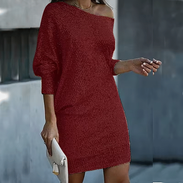 Claire - Elegant and Sparkling Fall Winter Party Dress for Women - Image 9