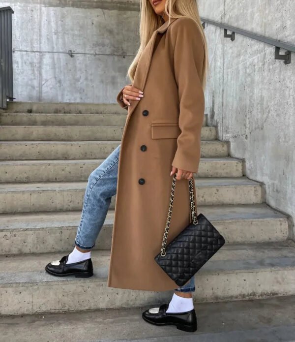 Mirabelle - Women Timeless Double-Breasted Coat - Image 6